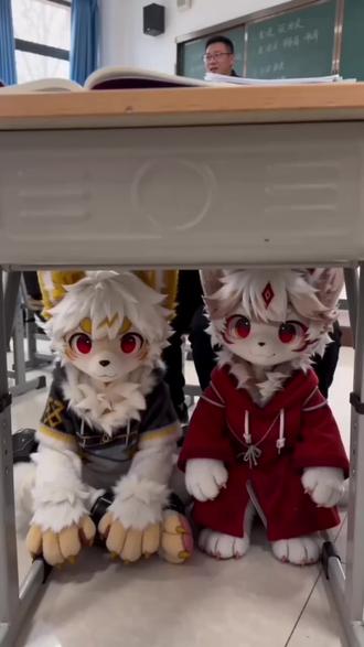 谁家oc进教室了#furry #可爱 #ai