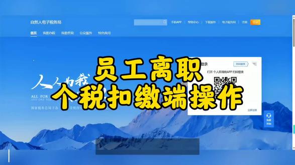 员工离职,自然人电子税务局操作 #自然人电子税务局 #员工离职 #税务操作指南