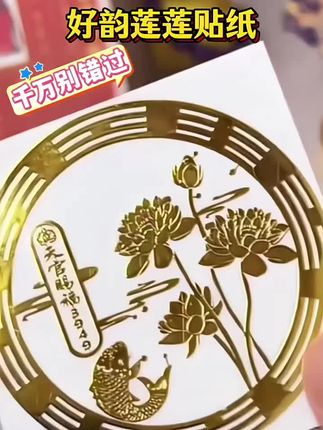 【好韵莲莲贴纸】秦老师推荐正品卫生间厨房洗衣机鞋柜金属贴#好物推荐🔥 #金属贴