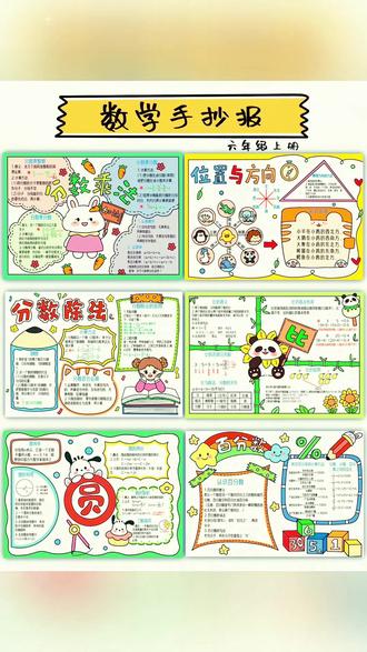 数学手抄报模板 小学数学手抄报模板一二三四五六年级数学知识点小学生趣味学数学#5 #知识点汇总 #小学教育 #数学手抄报 #手抄报模板