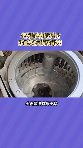 小天鹅洗衣机不转了,这些方法帮助你解决 #专业的事交给专业的人 #洗衣机维修 #现场实拍
