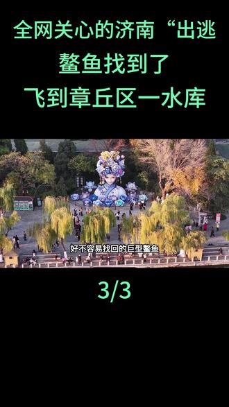 全网关心的济南“出逃”鳌鱼找到了,飞到章丘区一水库,相关负责人:不准备再展出了#民生事件