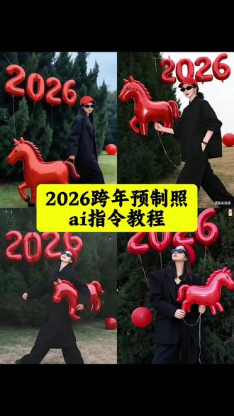 超喜庆的2026跨年预制照ai指令教程来了 豆包p图2026年跨年指令 豆包p图2026指令 新年写真生成指令豆包 2026新年ai写真生成 #跨年拍照姿势 #新年预制照 #跨年照已经和闺蜜预制好了 #豆包ai #豆包P图已经nextlevel了 AI生成2026跨年写真口令 2026预制照片ai教程