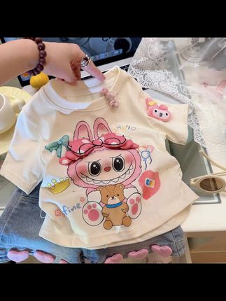 #女童短袖 #韩版短袖 #卡通短袖