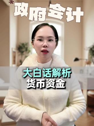 大白话解析货币资金
#行政事业单位会计 #体制内财务 #政府会计 #预算一体化