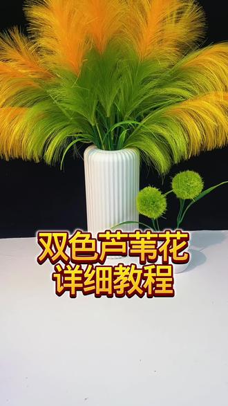 双色芦苇花教程来了#手工教程 #芦苇花教程#一学就会系列