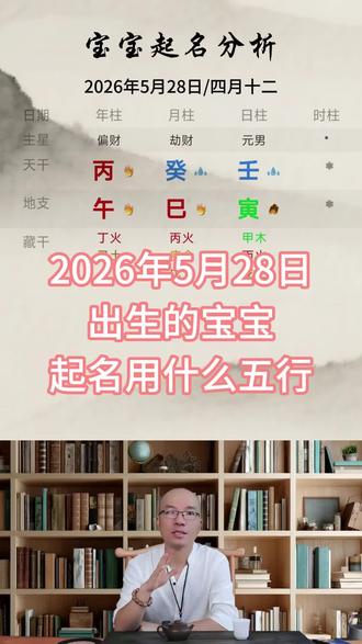2026年5月28号出生的宝宝如何起名#宝宝起名 #起名取名 #手工起名 #姓名学