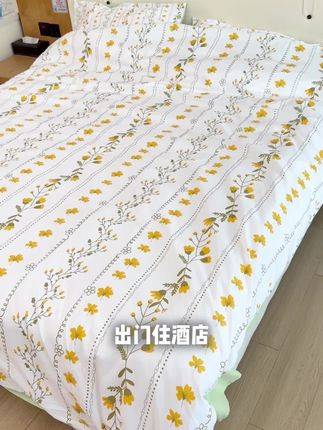 出门住酒店!床品四件套千万要自带!千万要自带!#旅行必备 #一次性四件套 #种草 #出游必备 #床上用品