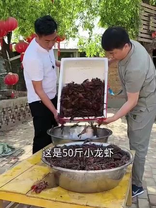 孩子放假了,我买了一箱小龙虾回老家做着吃,大人孩子都很爱吃。 #麻辣小龙虾 #在家做美食 #老公拿手菜