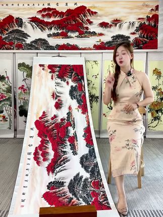 #客厅装饰画 #高档大气上档次 #书画欣赏