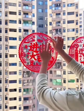乔迁新居之喜装饰静电玻璃贴多种福字门贴剪纸搬家入宅精选布置品#乔迁之喜 #乔迁之喜仪式感 #静电贴