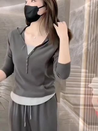 #卫衣穿搭 #上衣穿搭 #阔腿裤女 #休闲裤女 #秋季穿搭