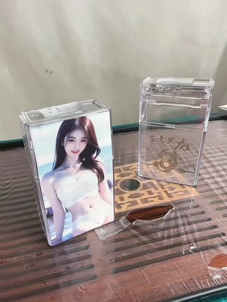 男士20支装整包透明可视烟盒软硬包通用防风便携十二生肖创意定制#透明烟盒打火机#好物推荐#携带方便 #男士必备