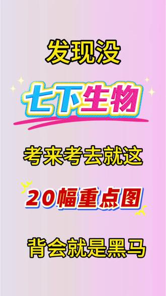 七年级下册生物考来考去就这20幅图#七年级生物 #生物#七年级#必考考点 #知识点总结