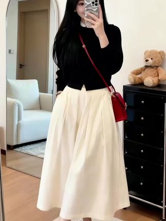 #时尚 #潮流时尚穿搭 #连衣裙白色 #韩系套装