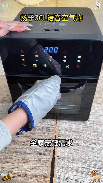可以烘烤炸的空气炸锅见过吗,扬子最新推出的语音空气炸锅,一机多用,超大容量,满足您的家用需求 #空气炸锅 #好物推荐🔥 #厨房小家电