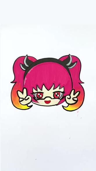 听说这是新出的王者荣耀安琪拉表情包,你们有吗#画画 #简笔画 #零基础学画画 #一学就会系列 #安琪拉