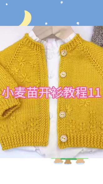 小麦苗开衫教程11摘
