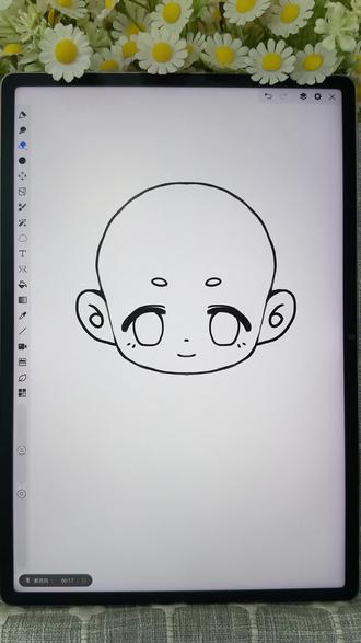 一分钟就能学会的Q版脸画法!错过可惜 #绘画教学步骤 #绘画入门技巧 #板绘教学 #教程来了