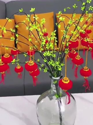 #喜庆饰品新年红小灯笼#树上挂件院子小红灯笼#喜庆饰品新年红小灯笼挂件#元旦春节结婚迷你过年挂饰#随时随地标记一下