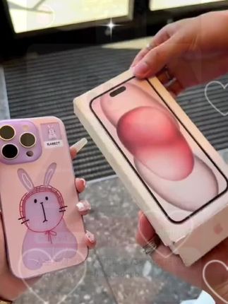 红线帽兔半透磨砂适用苹果16Promax手机壳iPhone15卡通14防摔13#长在我辛巴上的手机壳 #好物推荐 #今日分享 #好东西要一起分享 #手机壳