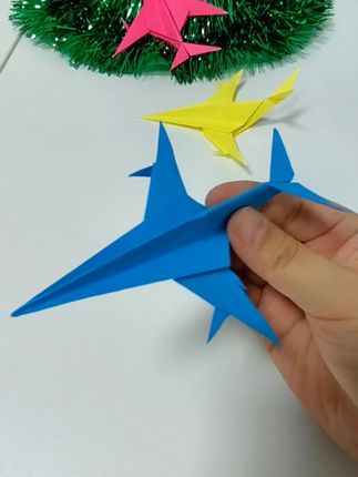 超好玩的纸飞机,战斗机#手工折纸 #手工diy #手工 #折纸 #纸飞机