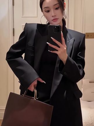 #高级感穿搭 #气场全开 #黑色高级感穿搭 #只做高品质 #气质西装