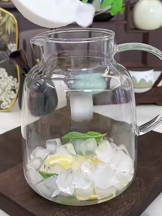 大容量简约玻璃水壶#冷水壶#耐高温冷水壶#玻璃壶#简约玻璃水壶