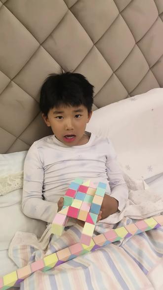 挑战365天百变魔尺打卡之第246天:72段百变魔尺拼 战车👍👍👍