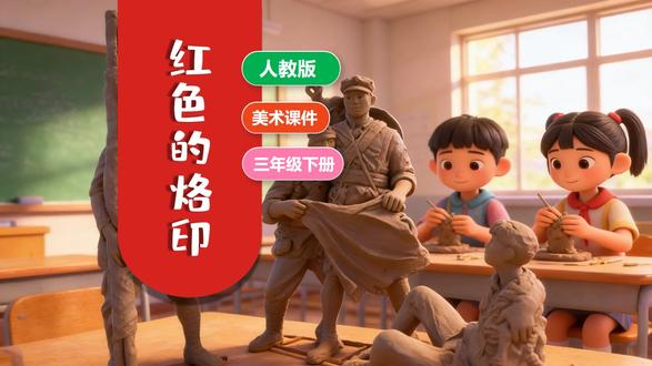 红色的烙印人教版美术PPT课件公开课三年级下册教案备课新教材 #美术课件 #人教版美术ppt #美术公开课 #人教版美术 #美术老师