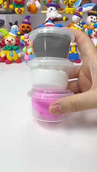 孩子手工课愁坏家长?24色无毒彩泥轻松搞定! 孩子总想买玩具?试试这能捏造型的手工材料!#手工diy #儿童玩具 #粘土教程 #学习用品 #用手搓变装打开粉嘟嘟的世界