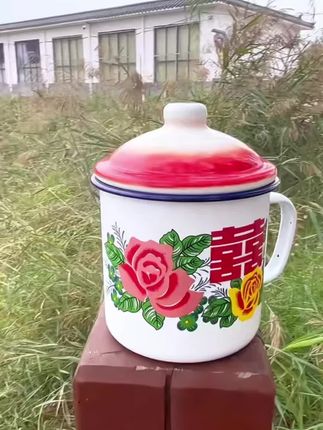 #红双喜搪瓷杯#红双喜#搪瓷杯
