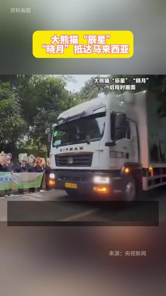 大熊猫“辰星”“晓月”抵达马来西亚#热点