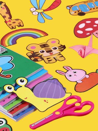 儿童益智手工剪纸不重复幼儿园专用3-6岁宝宝入门孩子彩色diy玩具#亲子手工 #动手动脑 #专注力培养 #一起做手工 #好物推荐