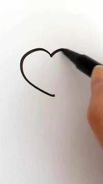 立体爱心,一学就会的幼儿简笔画#跟着抖音学画画 #幼儿简笔画 #丙烯马克笔 #一起学画画