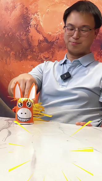 用纸杯做个“摇滚小马”庆马年吧🐎 #翼科创造家 #科创教育 #自制玩具 #创意手工 #马年
