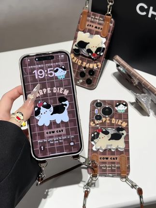 好喜欢这个格纹猫咪手机壳呀~好朋友你会给我安排的对叭!#这个手机壳真的长在我心巴上了 #可爱手机壳 #支架手机壳