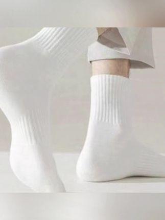 #郝劭文 推荐#四季袜#长筒袜#纯色袜#吸汗袜【新疆棉】四季袜男女款短中长筒纯色吸汗透气防臭黑白色棉袜