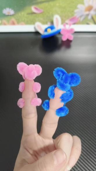 #做手工我是认真的 #手工diy #扭扭棒 #扭扭棒的100种玩法 #小熊 扭扭棒拇指熊教程