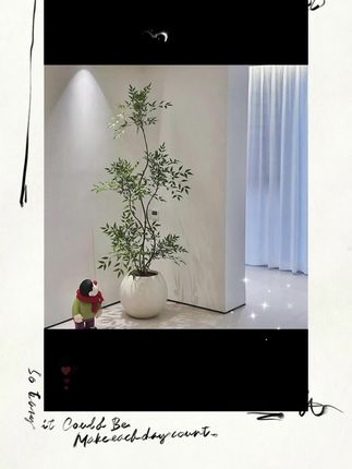 仿真植物南天竹落地盆栽仿生绿植室内客厅装饰花摆件大型盆景假树 #家居软装搭配 #室内绿植 #装修灵感 #色彩搭配 #家居美学
