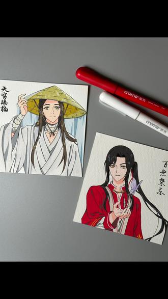 为你明灯三千,为你花开满城
#歌马可换墨丙烯马克笔 #天官赐福 #花怜 #花城 #手绘