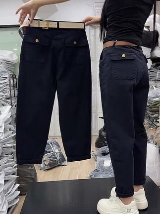 水洗棉休闲裤