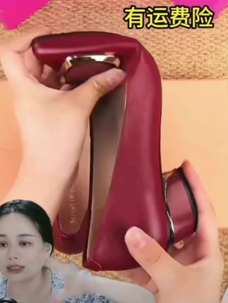 2025真皮新款浅口单鞋女粗跟工作鞋百搭夏新款妈妈鞋#好穿不累脚 #时尚美鞋 #防滑耐磨 #透气舒适 #好穿又好搭