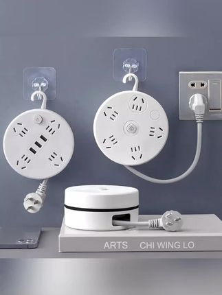 收纳USB插排带开关功率电源插座转换器电线带插座旋转适用国标#插排转换器 #收纳插排 #USB插排 #电源插座 #家居用电