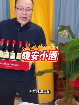 法国进口晚安小酒#好酒推荐 #好喝不贵 #红酒 #干红葡萄酒