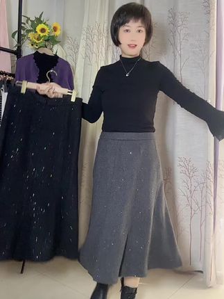 #显瘦显高 #简约大气 #藏肉显瘦穿搭 #百搭显瘦 #半裙搭配