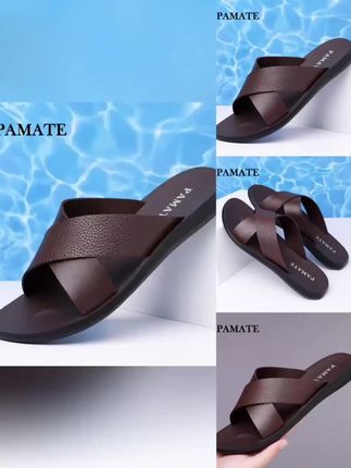 PAMATE/帕玛特凉鞋男士户外露趾拖鞋休闲软底防滑百搭沙滩鞋#好鞋推荐