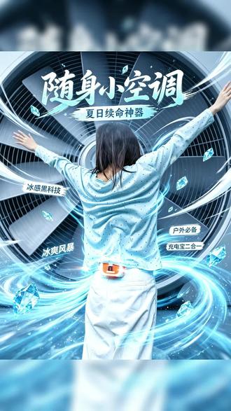 铁兔挂腰风扇,解,暑,消,汗!#铁兔挂腰风扇 #铁兔挂腰风扇 #618