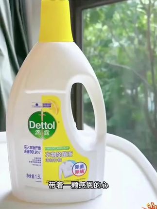 Dettol/滴露衣物除菌液柠檬香除菌除螨内衣物混洗消毒家用多规格#衣物除菌液 #除菌液 #除菌液推荐