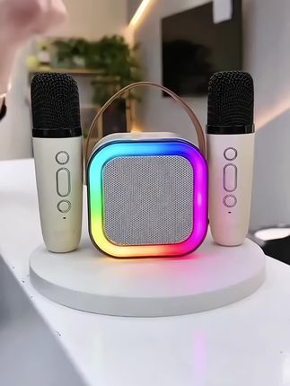 蓝牙音响K歌麦话筒音响一体机蓝牙麦克风便携唱歌户外k歌家庭KTV#家庭KTV #蓝牙麦克风#k歌麦克风 #户外K歌 #话筒音响一体麦克风